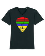 Rock Music Lover Tricou mânecă scurtă guler V Bărbat Presenter