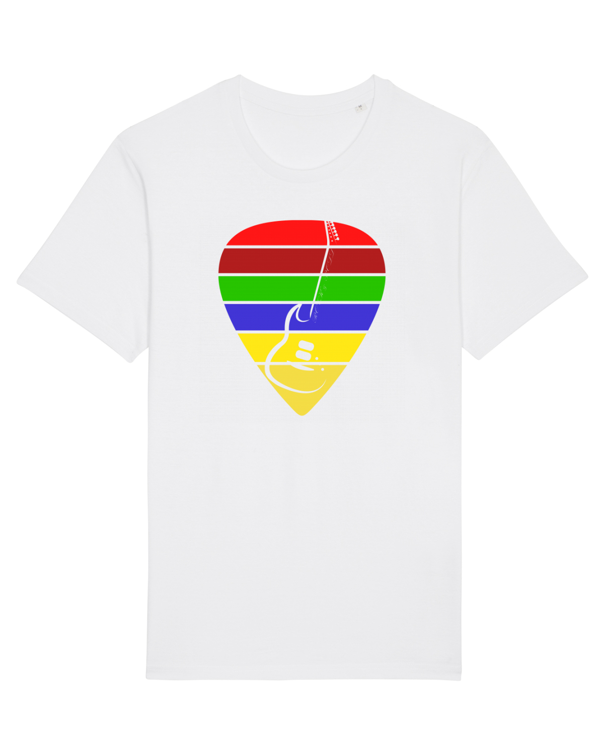 Tricou mânecă scurtă Unisex Rocker White