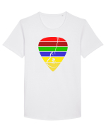 Rock Music Lover Tricou mânecă scurtă guler larg Bărbat Skater