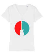 Rock Music Lover Tricou mânecă scurtă guler V Damă Evoker