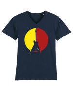 Rock Music Lover Tricou mânecă scurtă guler V Bărbat Presenter