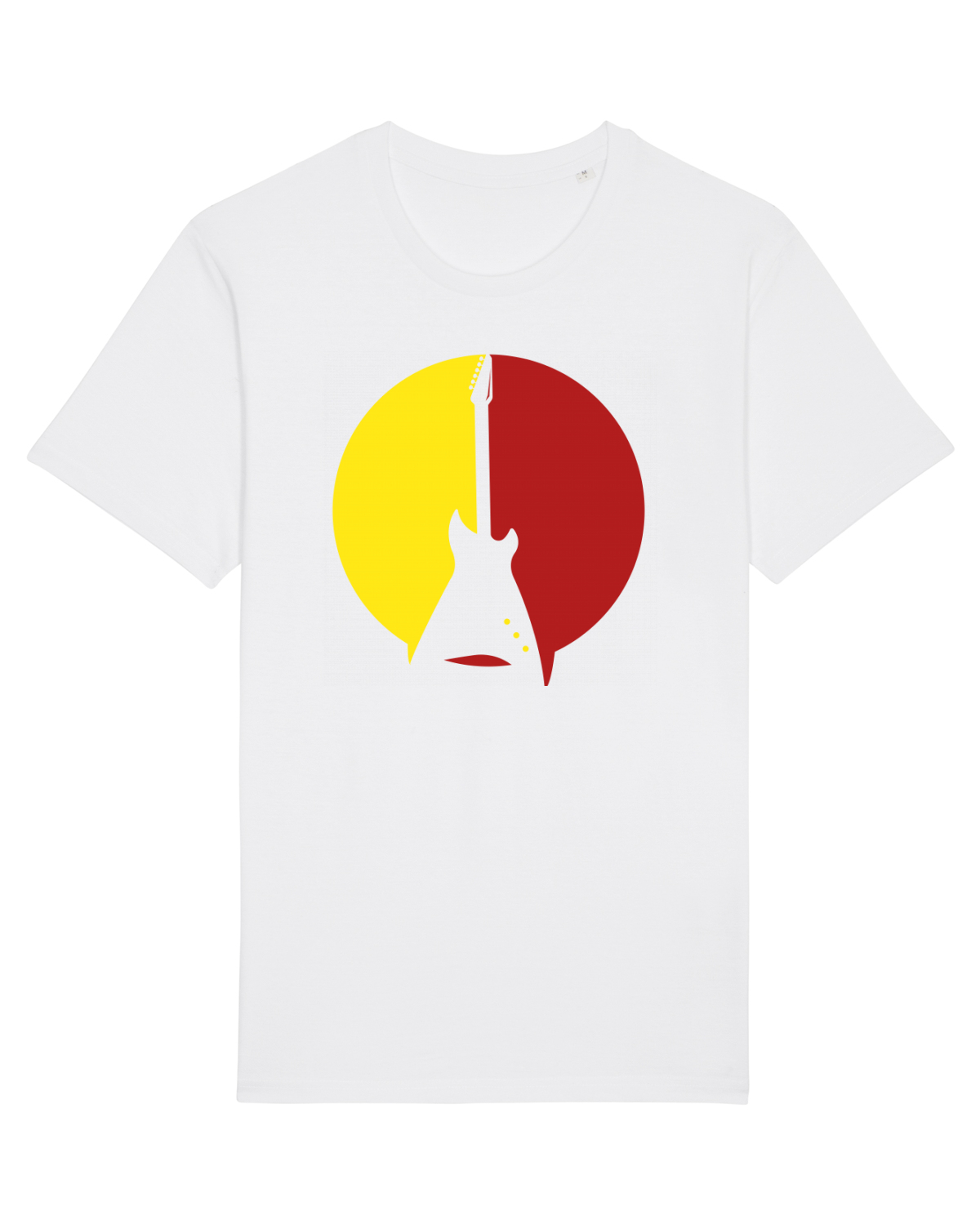 Tricou mânecă scurtă Unisex Rocker White