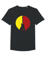 Rock Music Lover Tricou mânecă scurtă guler larg Bărbat Skater