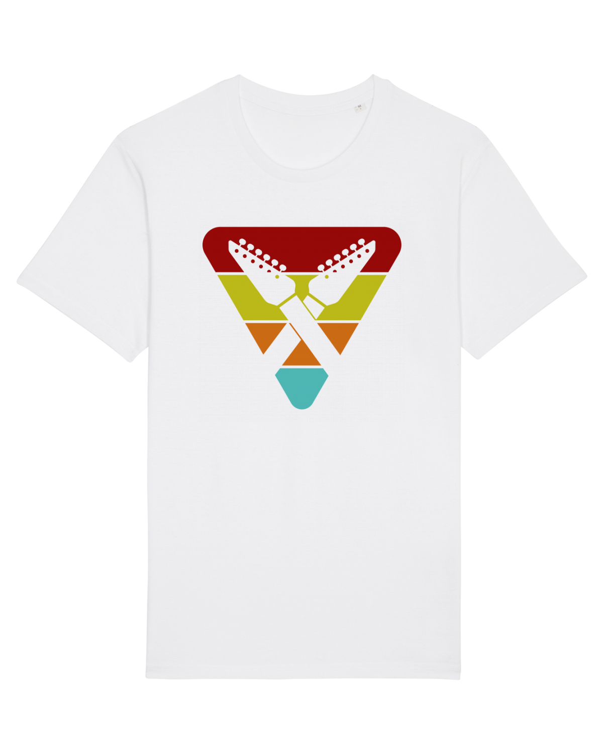 Tricou mânecă scurtă Unisex Rocker White