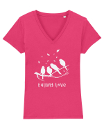 falling love Tricou mânecă scurtă guler V Damă Evoker