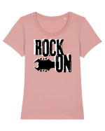 Rock Music Lover Tricou mânecă scurtă guler larg fitted Damă Expresser