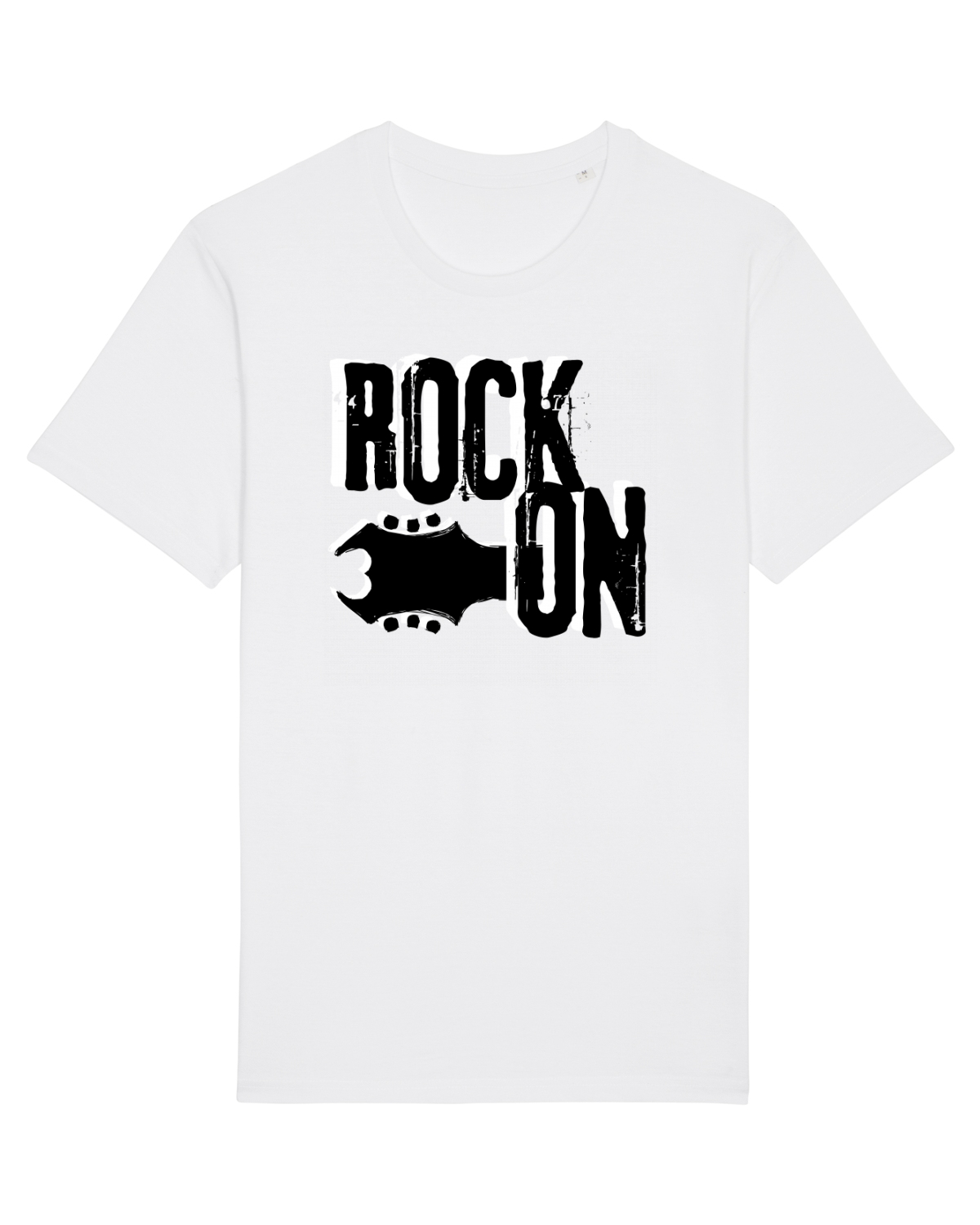Tricou mânecă scurtă Unisex Rocker White