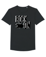 Rock Music Lover Tricou mânecă scurtă guler larg Bărbat Skater
