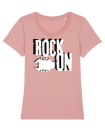 Rock Music Lover Tricou mânecă scurtă guler larg fitted Damă Expresser
