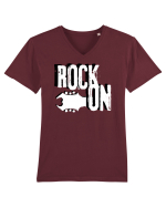 Rock Music Lover Tricou mânecă scurtă guler V Bărbat Presenter