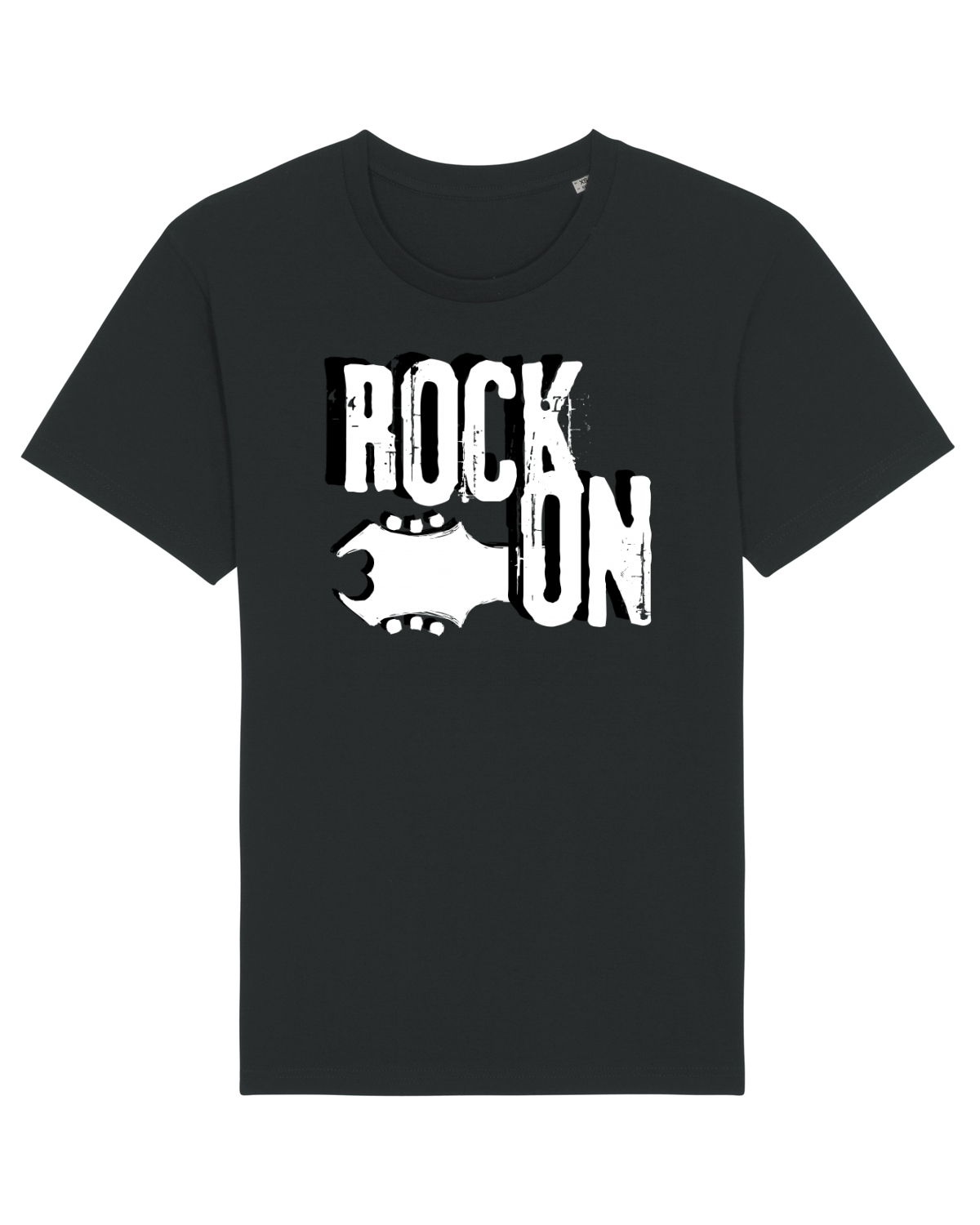 Tricou mânecă scurtă Unisex Rocker Black