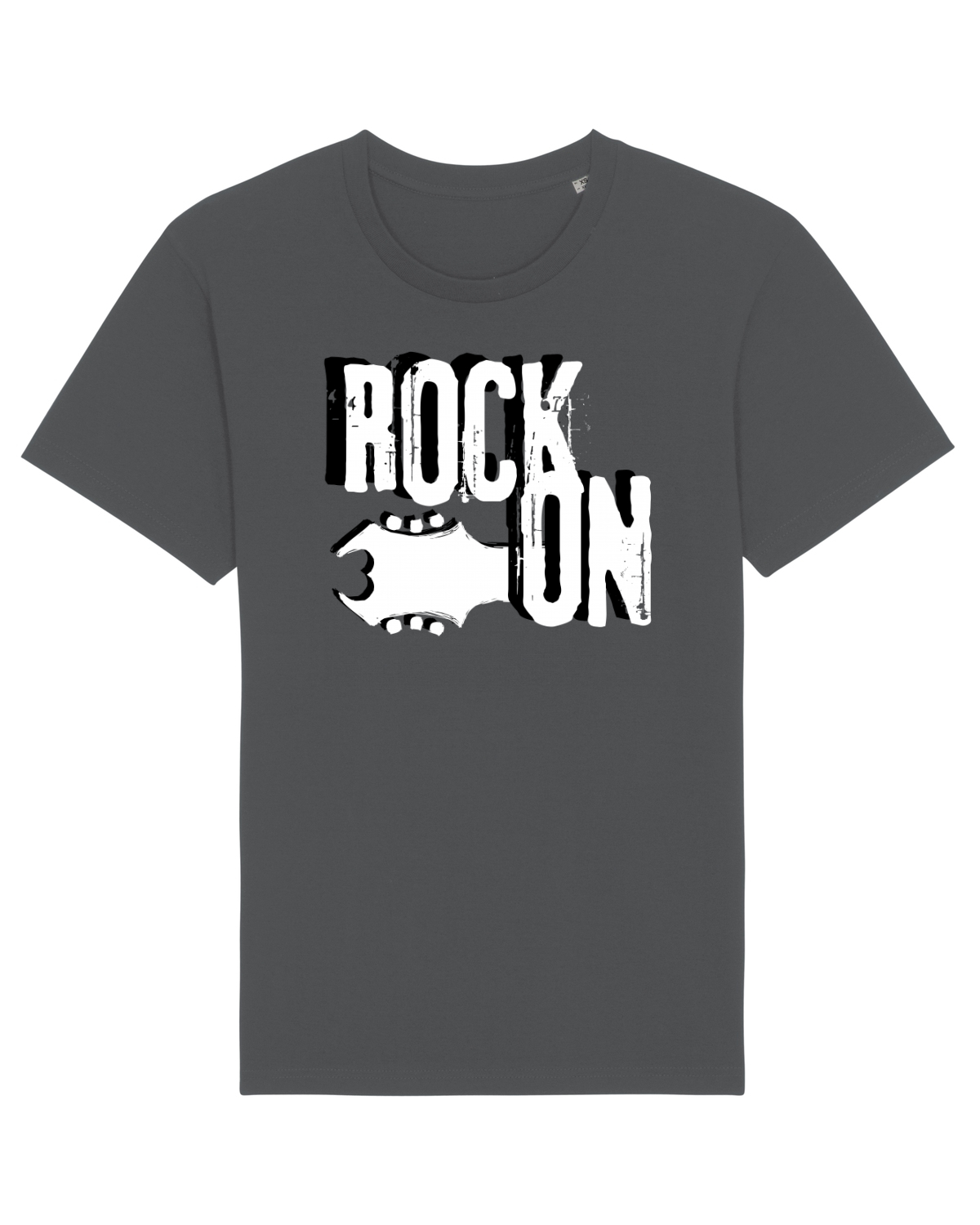 Tricou mânecă scurtă Unisex Rocker Anthracite