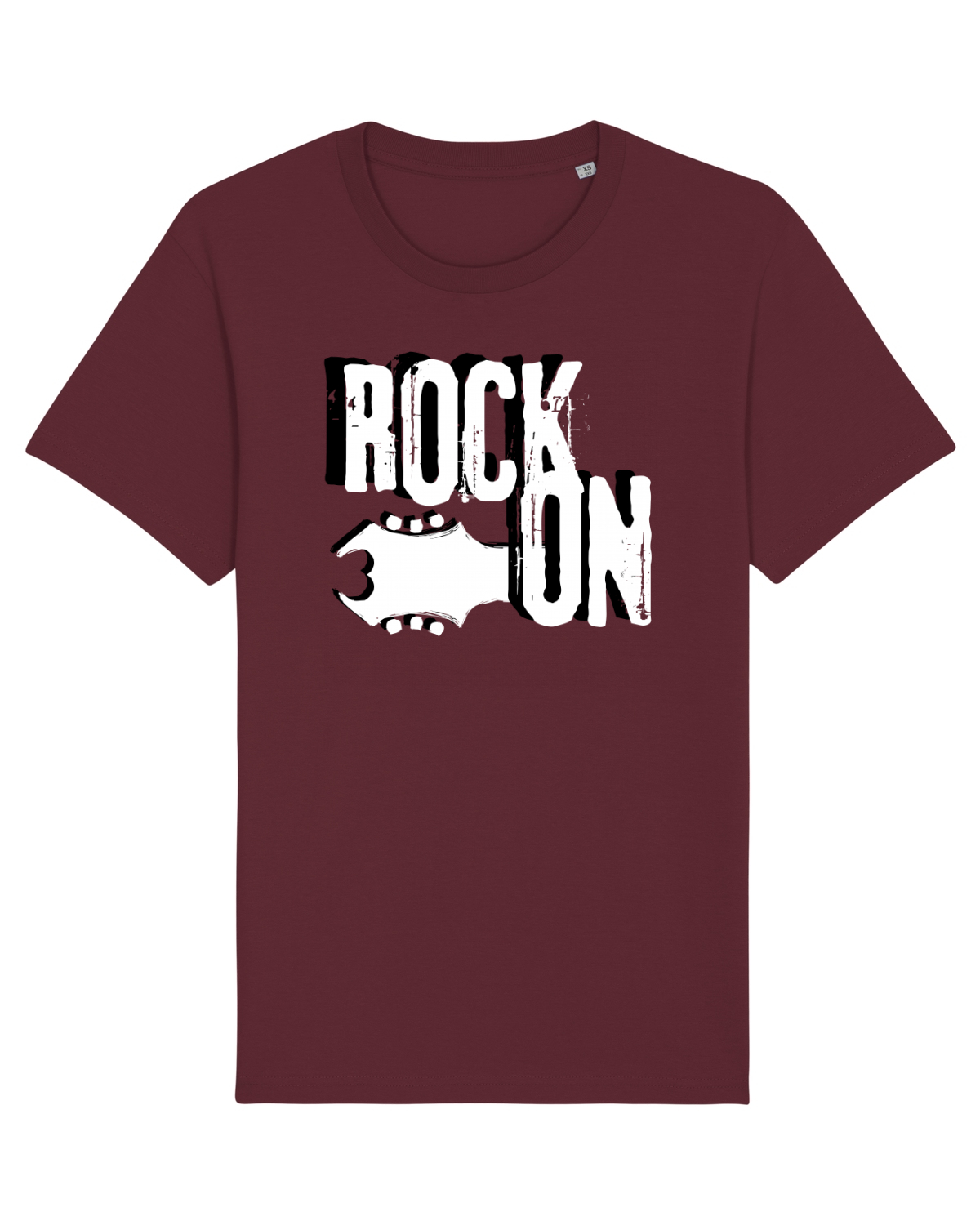 Tricou mânecă scurtă Unisex Rocker Burgundy