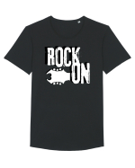 Rock Music Lover Tricou mânecă scurtă guler larg Bărbat Skater
