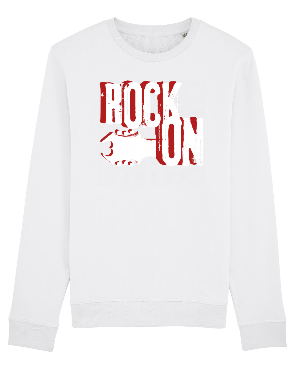 Bluză mânecă lungă Unisex Rise White