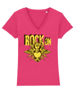Rock And Roll Lover Tricou mânecă scurtă guler V Damă Evoker