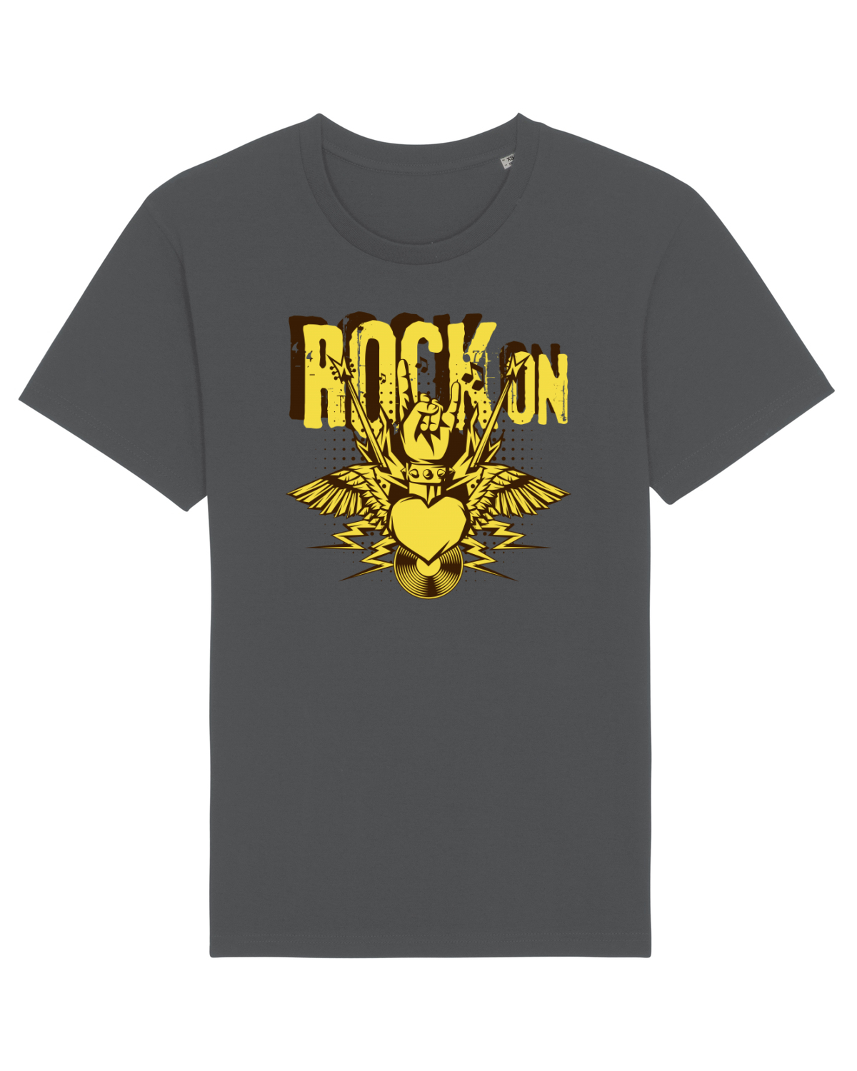 Tricou mânecă scurtă Unisex Rocker Anthracite