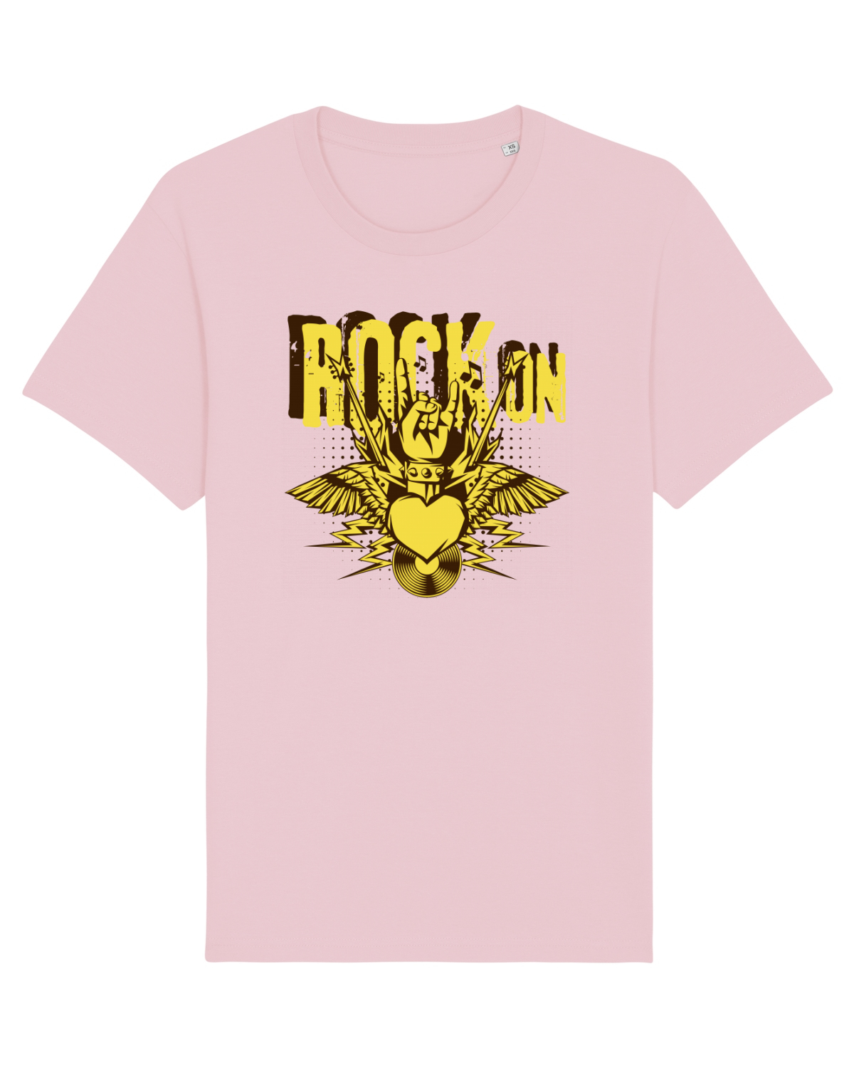 Tricou mânecă scurtă Unisex Rocker Cotton Pink