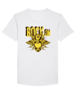 Rock And Roll Lover Tricou mânecă scurtă guler larg Bărbat Skater