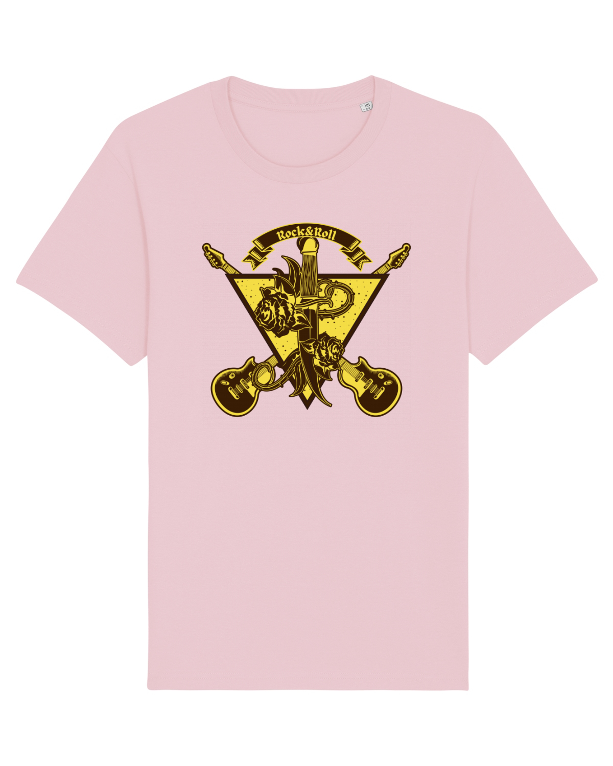 Tricou mânecă scurtă Unisex Rocker Cotton Pink