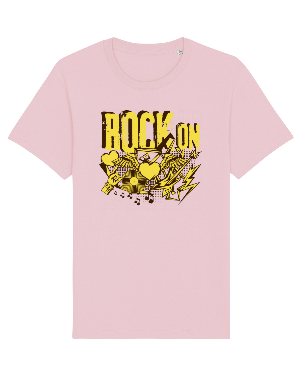 Tricou mânecă scurtă Unisex Rocker Cotton Pink