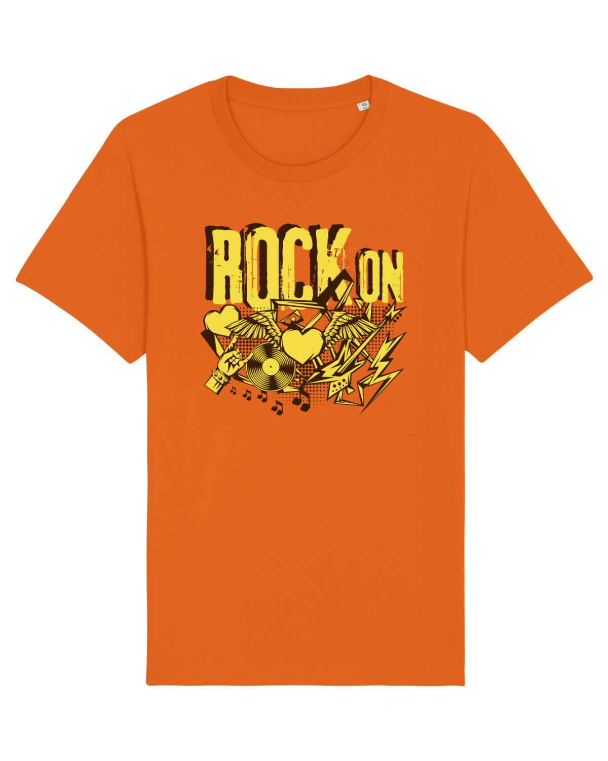Tricou mânecă scurtă Unisex Rocker Bright Orange