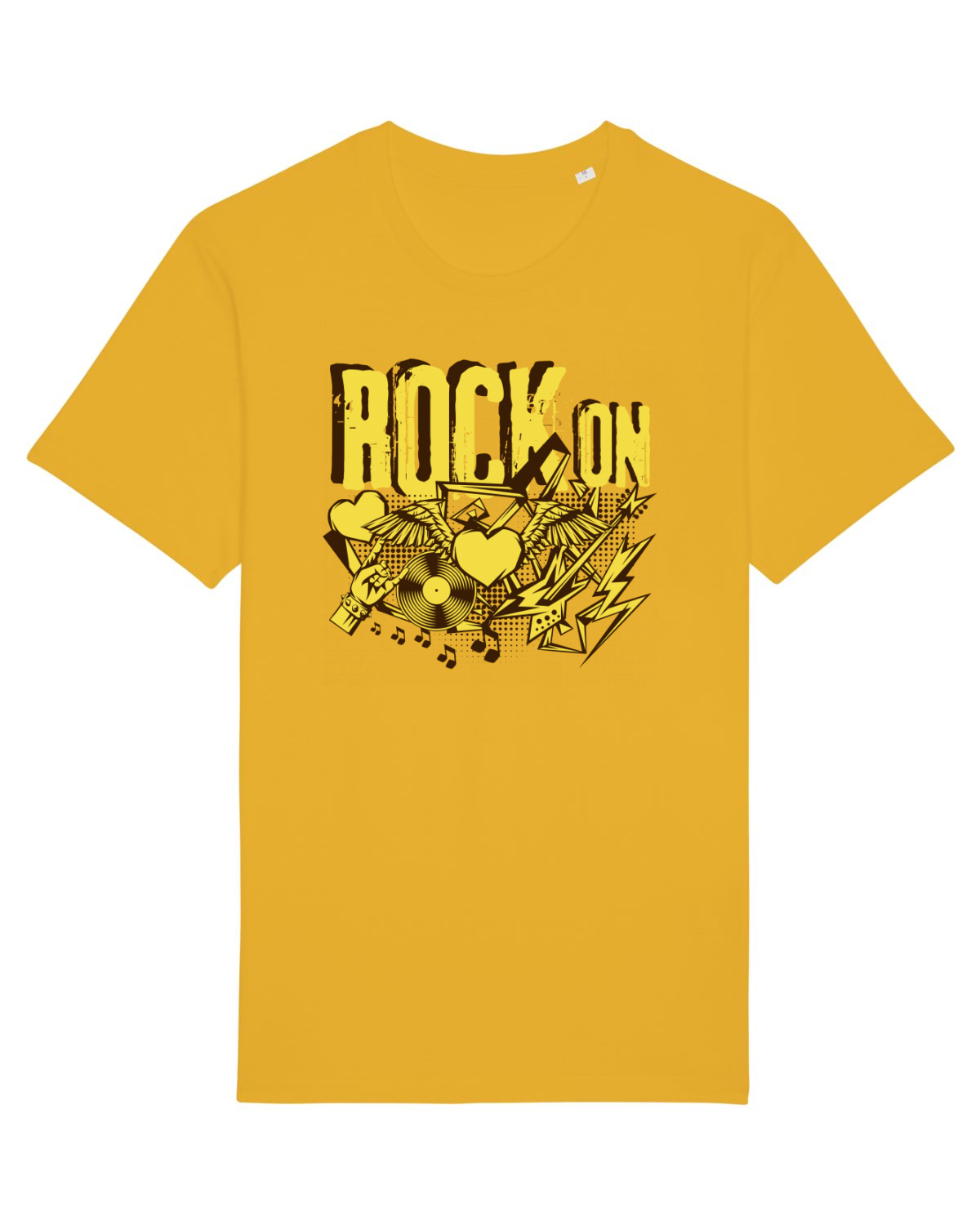 Tricou mânecă scurtă Unisex Rocker Spectra Yellow