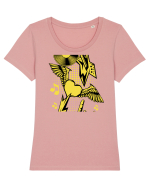 Rock And Roll Lover Tricou mânecă scurtă guler larg fitted Damă Expresser