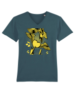Rock And Roll Lover Tricou mânecă scurtă guler V Bărbat Presenter