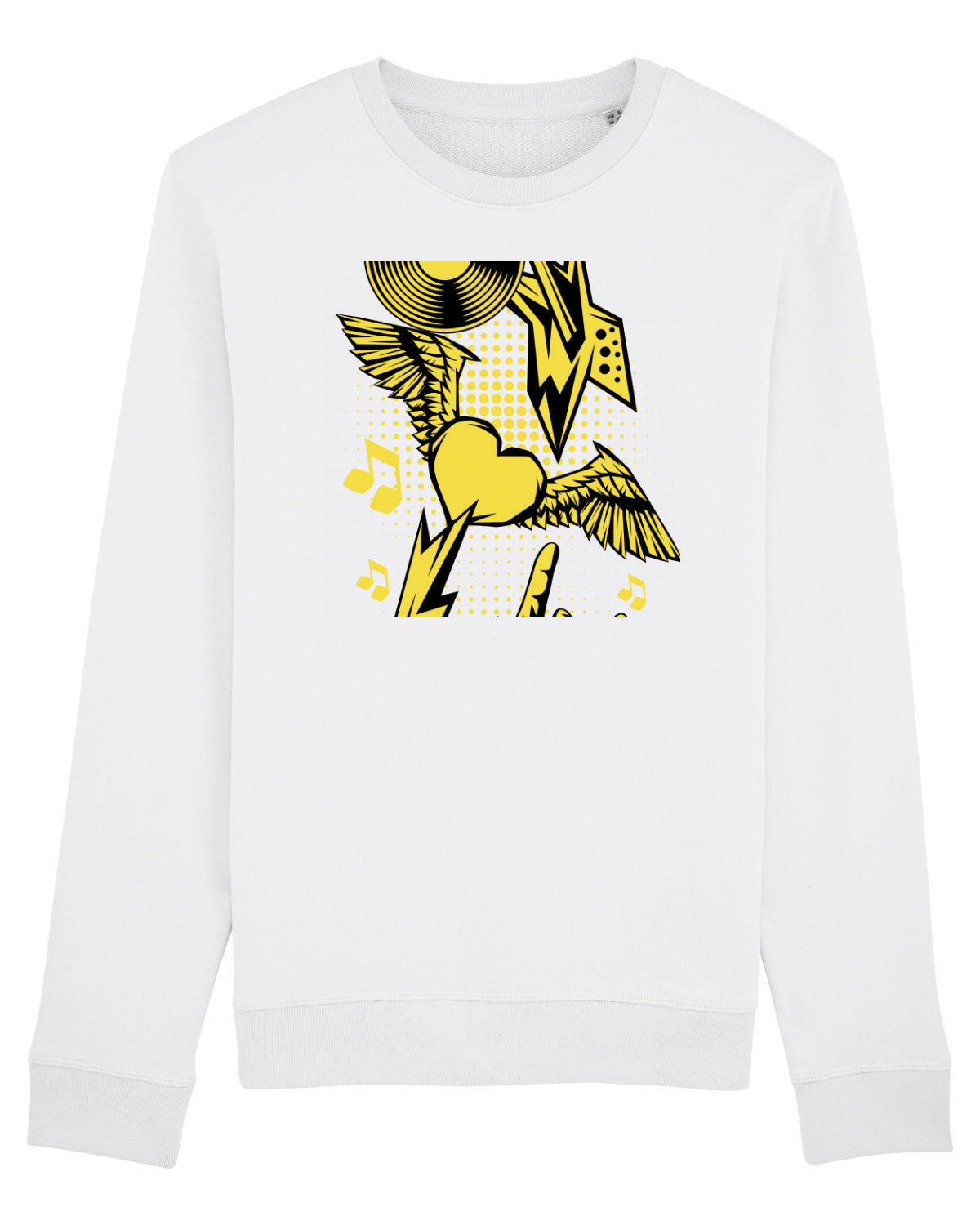 Bluză mânecă lungă Unisex Rise White