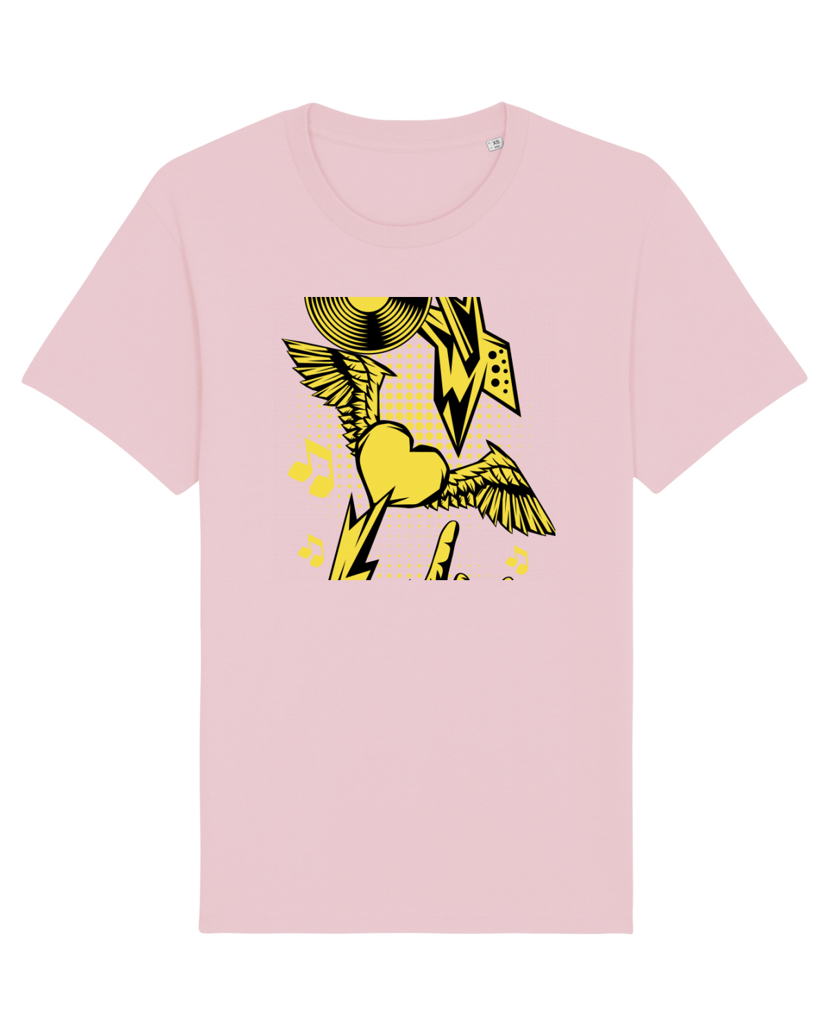 Tricou mânecă scurtă Unisex Rocker Cotton Pink