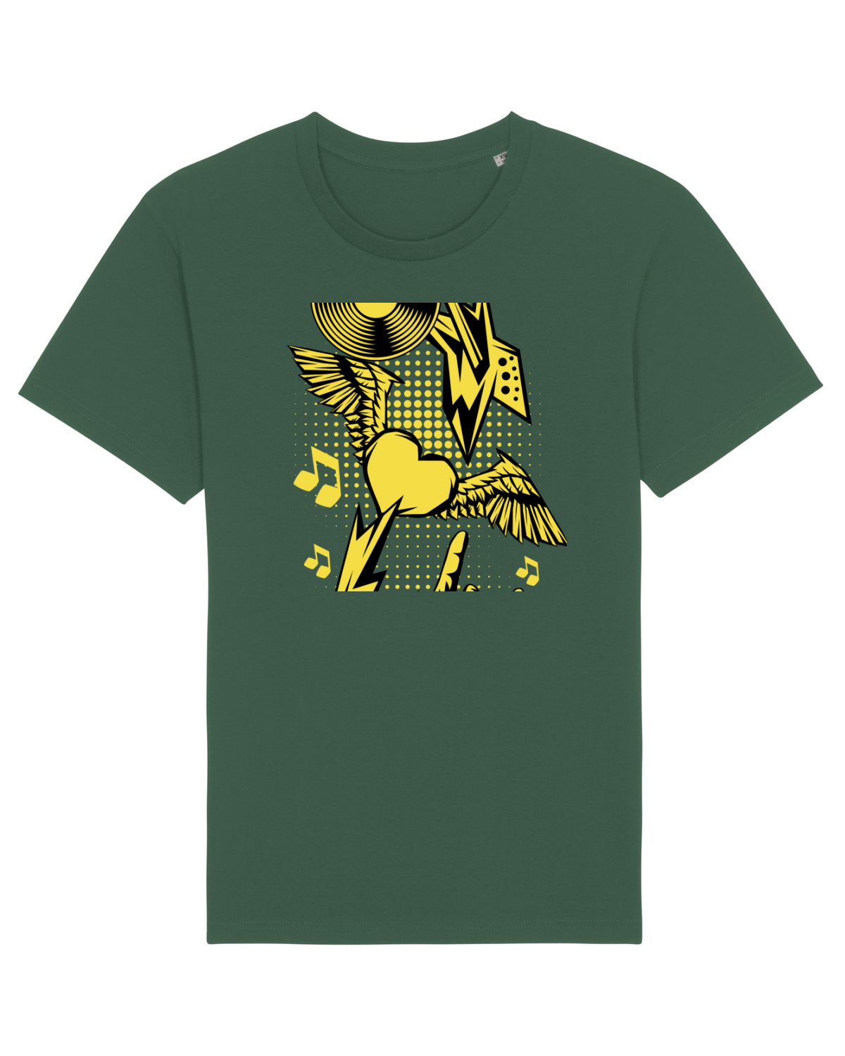 Tricou mânecă scurtă Unisex Rocker Bottle Green