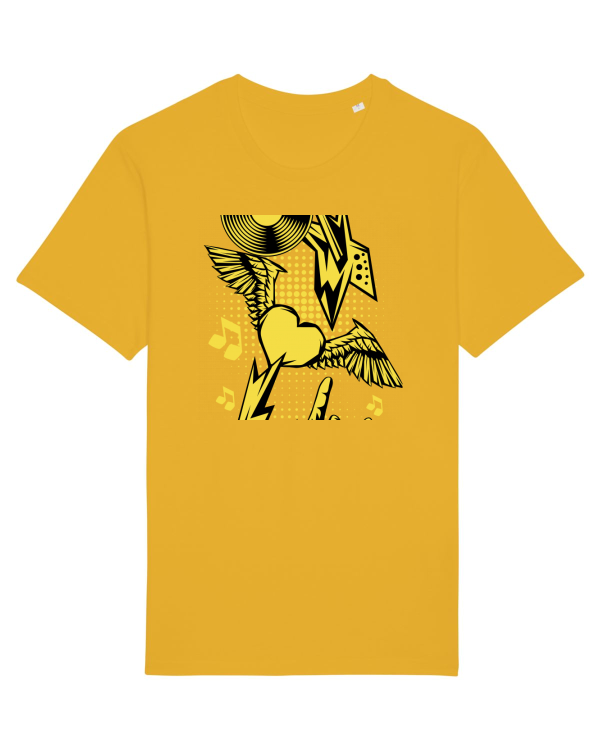 Tricou mânecă scurtă Unisex Rocker Spectra Yellow