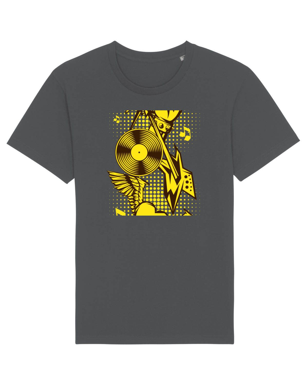 Tricou mânecă scurtă Unisex Rocker Anthracite