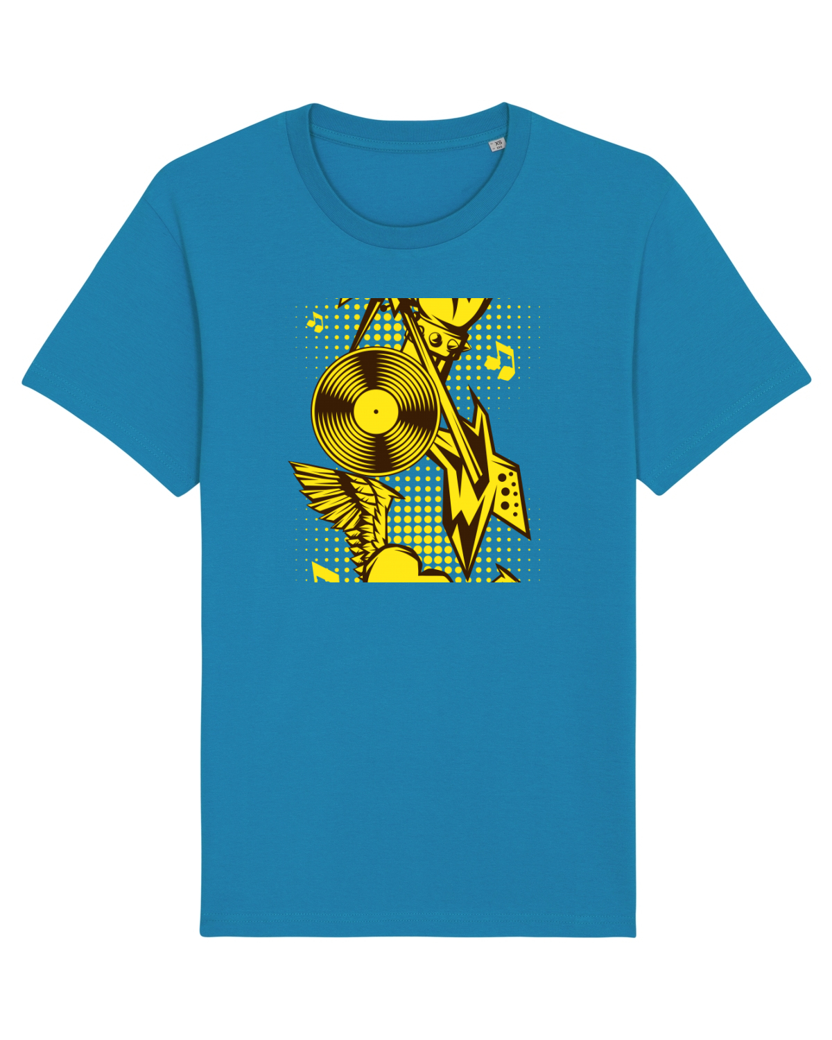 Tricou mânecă scurtă Unisex Rocker Azur