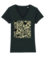 Rock And Roll Lover Tricou mânecă scurtă guler V Damă Evoker