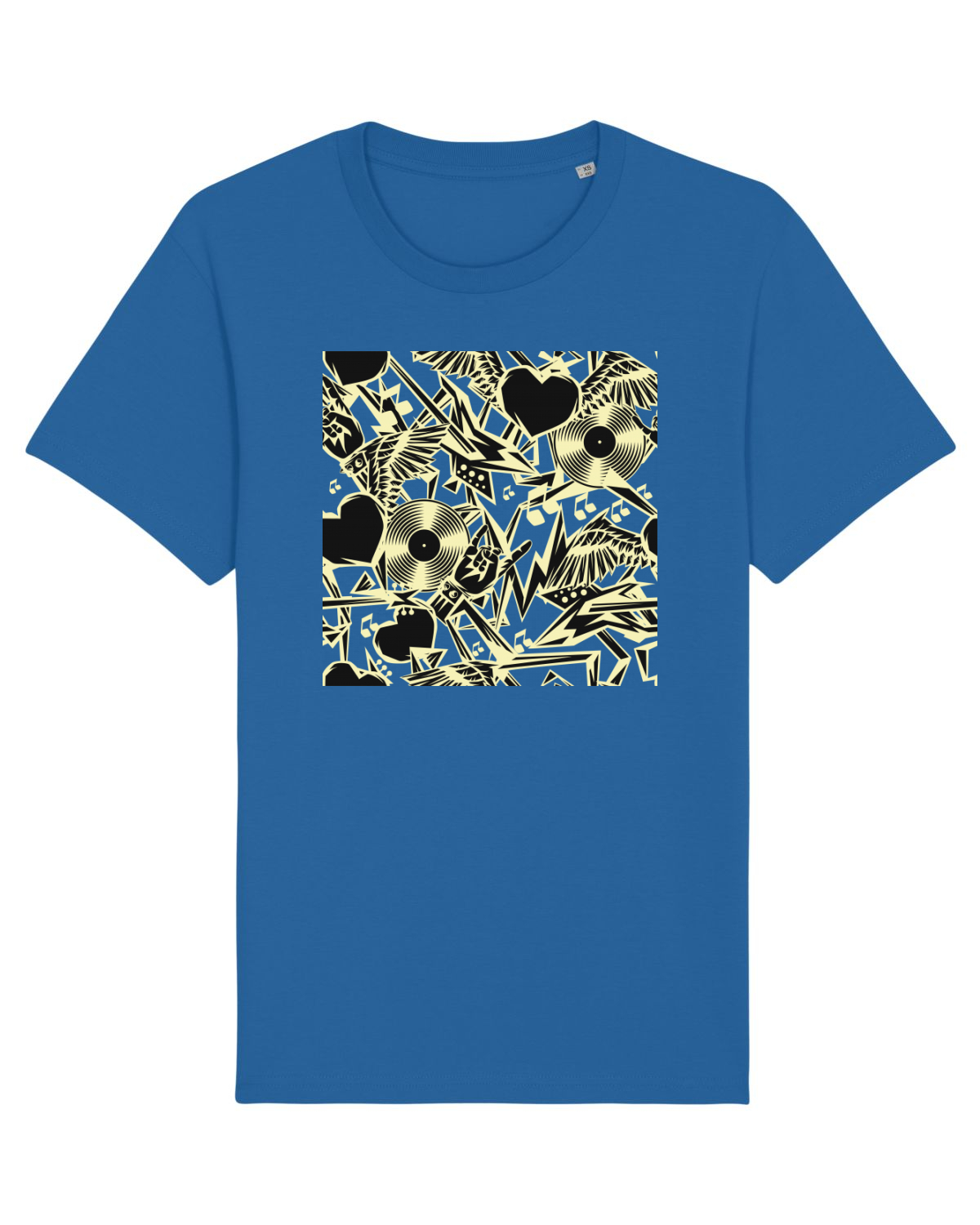 Tricou mânecă scurtă Unisex Rocker Royal Blue