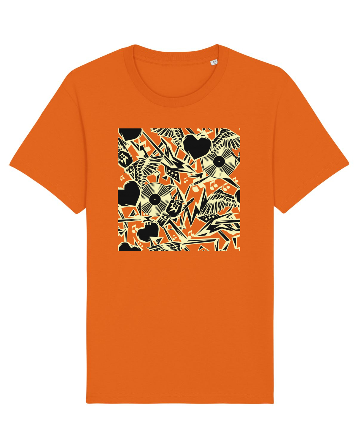 Tricou mânecă scurtă Unisex Rocker Bright Orange