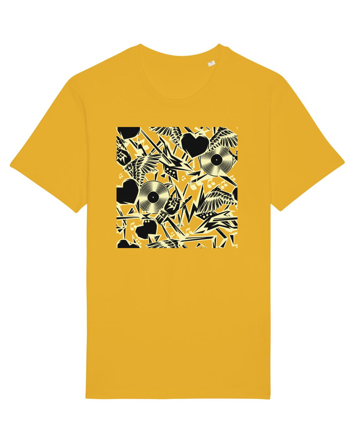Tricou mânecă scurtă Unisex Rocker Spectra Yellow