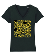 Rock And Roll Lover Tricou mânecă scurtă guler V Damă Evoker