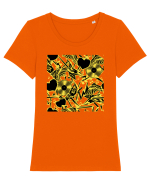 Rock And Roll Lover Tricou mânecă scurtă guler larg fitted Damă Expresser