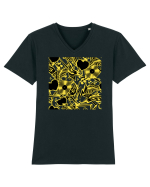 Rock And Roll Lover Tricou mânecă scurtă guler V Bărbat Presenter