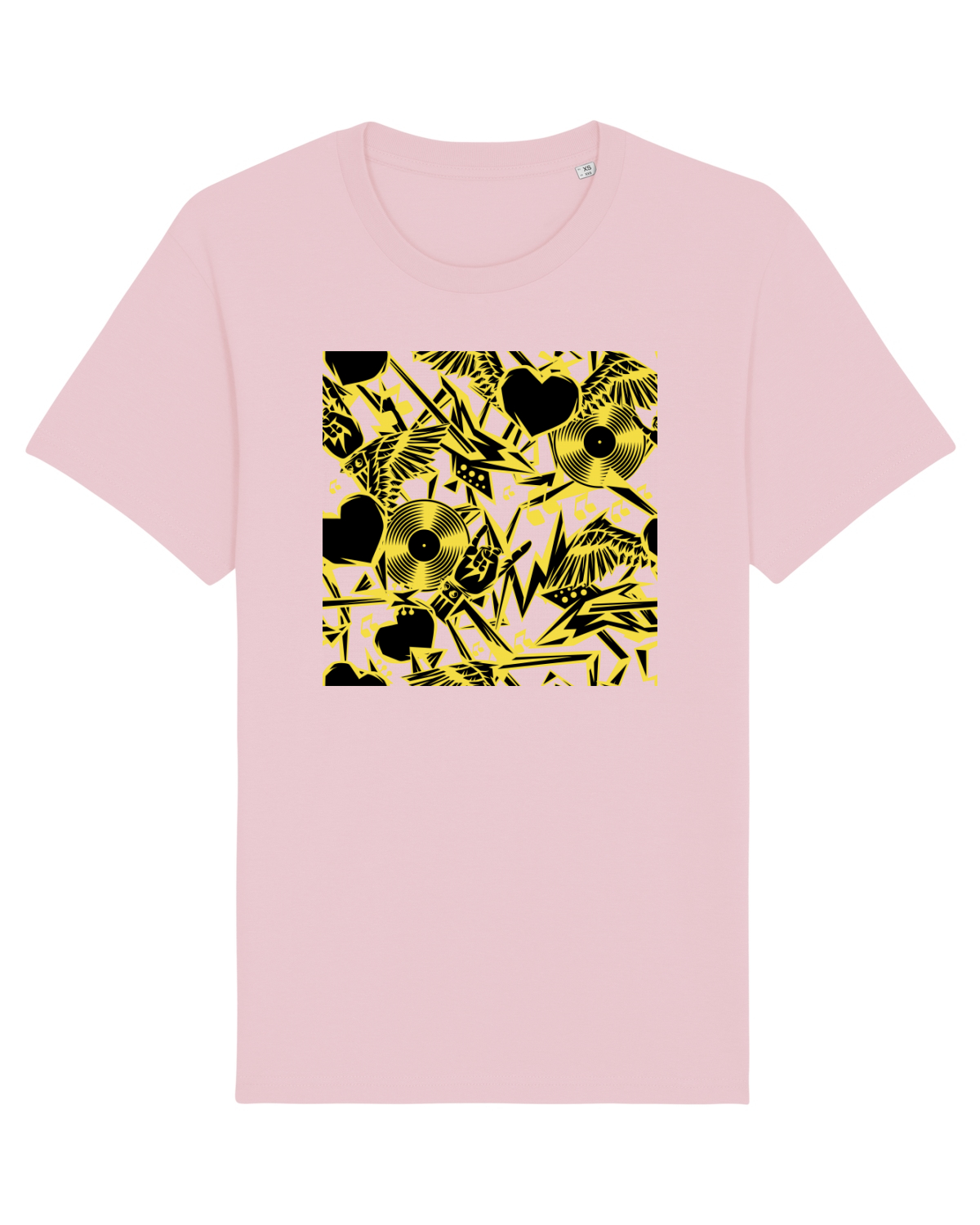 Tricou mânecă scurtă Unisex Rocker Cotton Pink