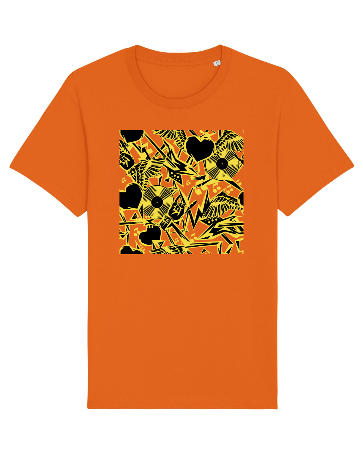 Tricou mânecă scurtă Unisex Rocker Bright Orange