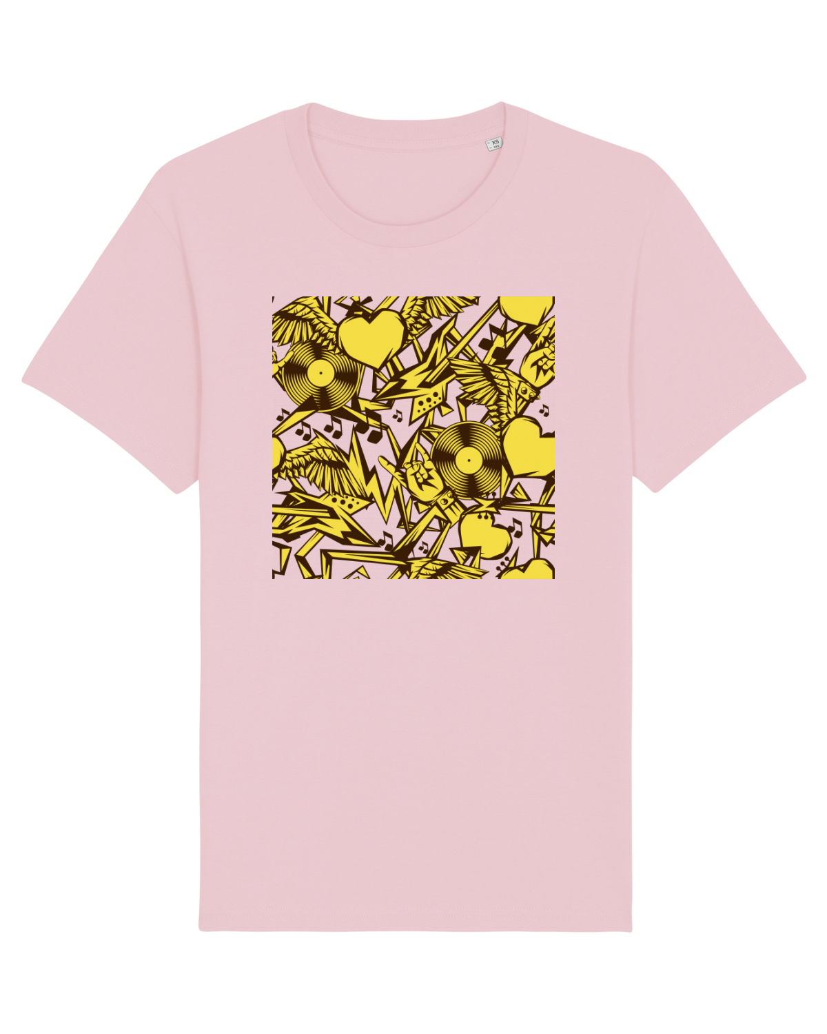 Tricou mânecă scurtă Unisex Rocker Cotton Pink