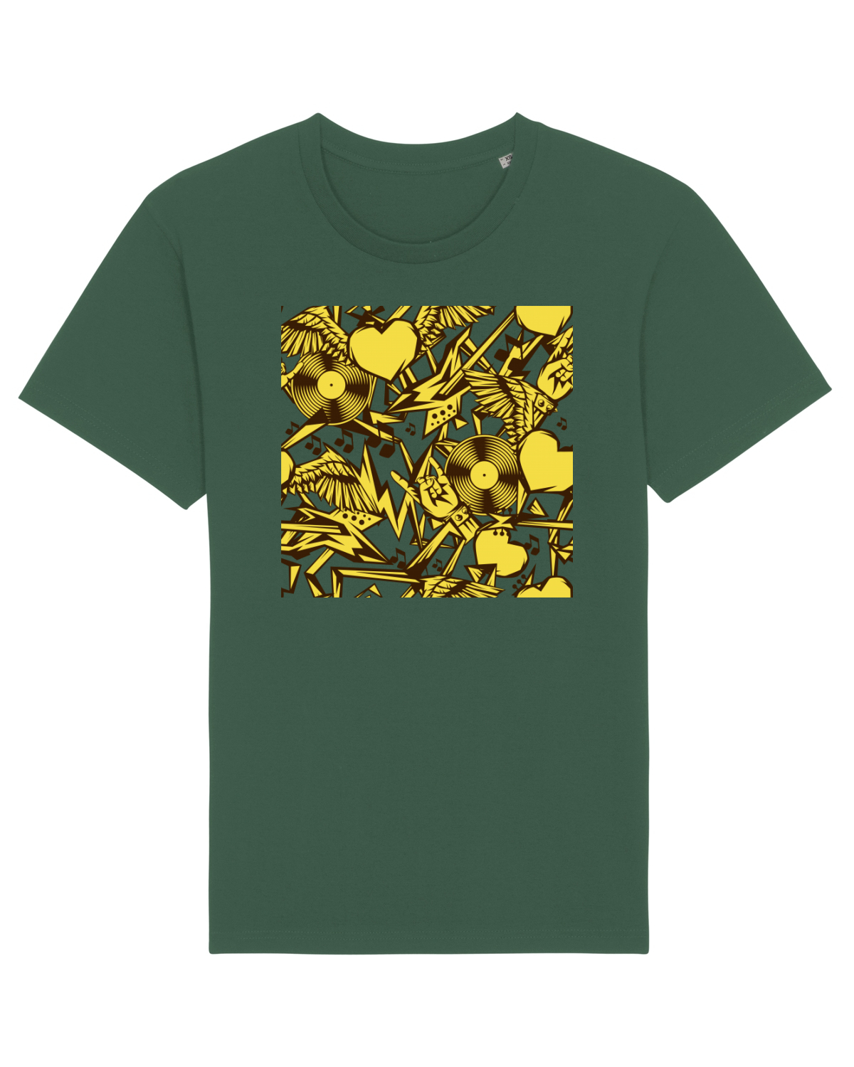 Tricou mânecă scurtă Unisex Rocker Bottle Green