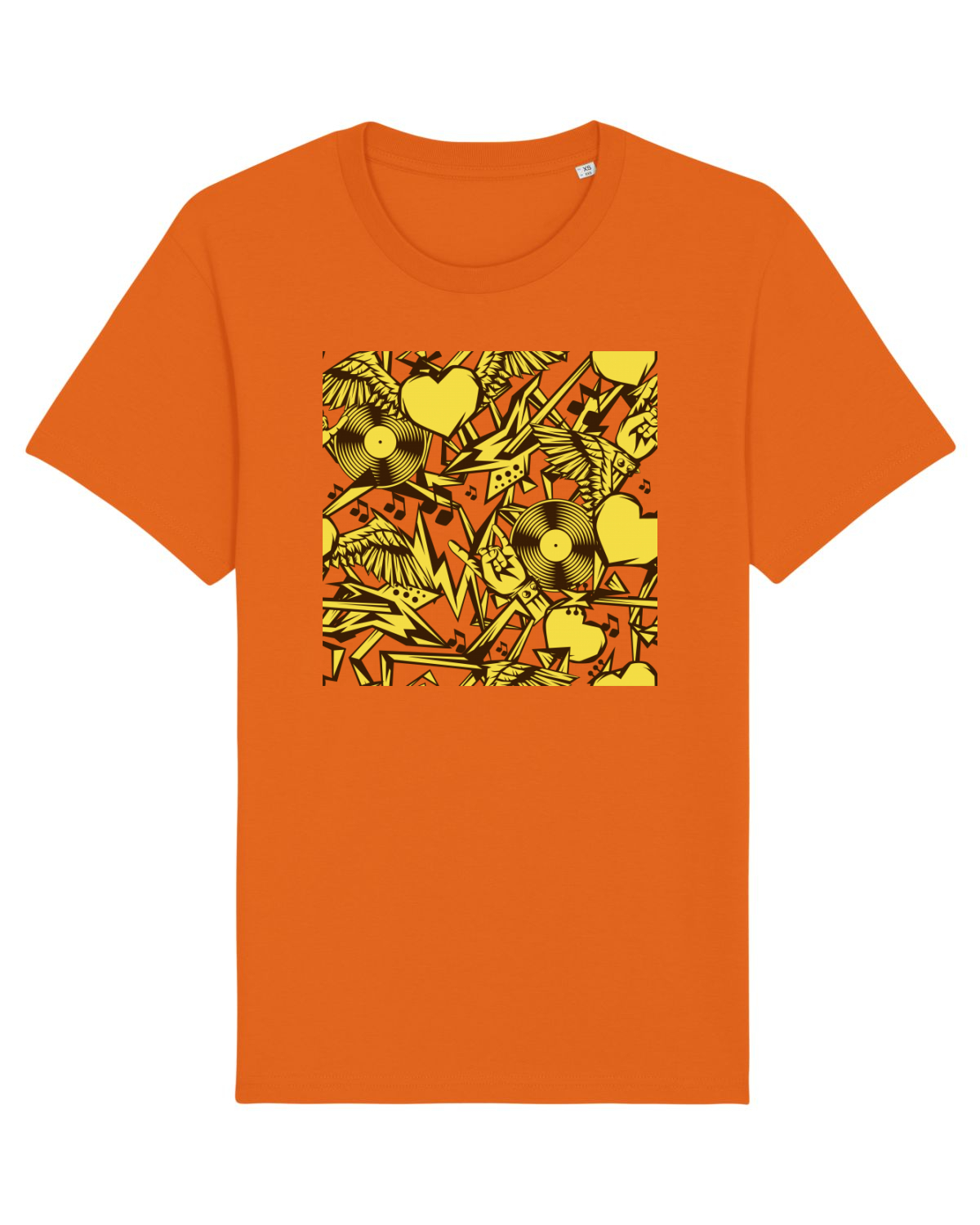 Tricou mânecă scurtă Unisex Rocker Bright Orange
