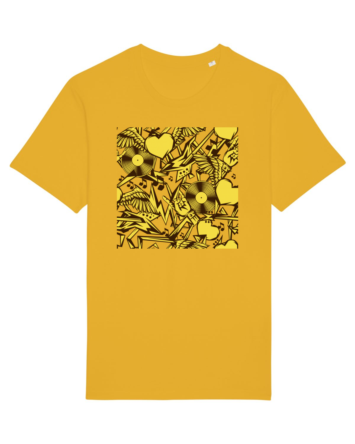 Tricou mânecă scurtă Unisex Rocker Spectra Yellow