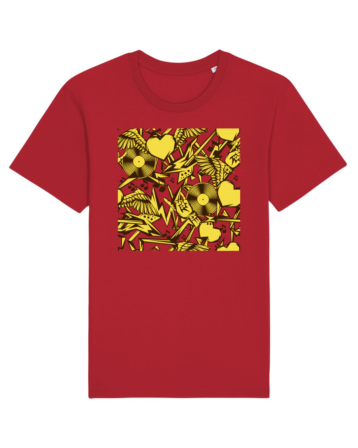 Tricou mânecă scurtă Unisex Rocker Red
