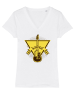 Rock And Roll Lover Tricou mânecă scurtă guler V Damă Evoker